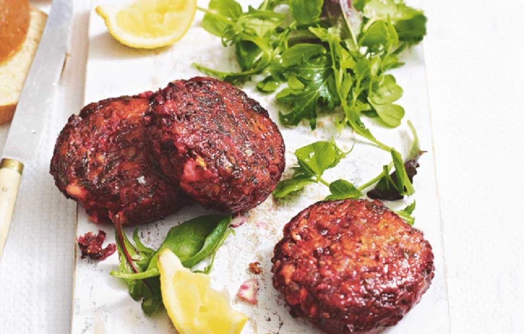 Beetroot feta burger recipe