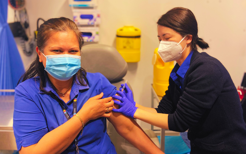 COVID-19 vaccination clinic