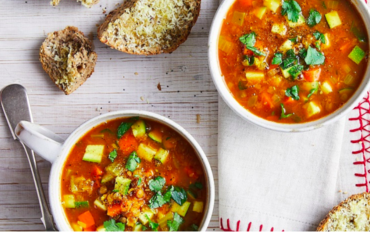 Step into spring with this fibre-rich soup to support your heart and gut health